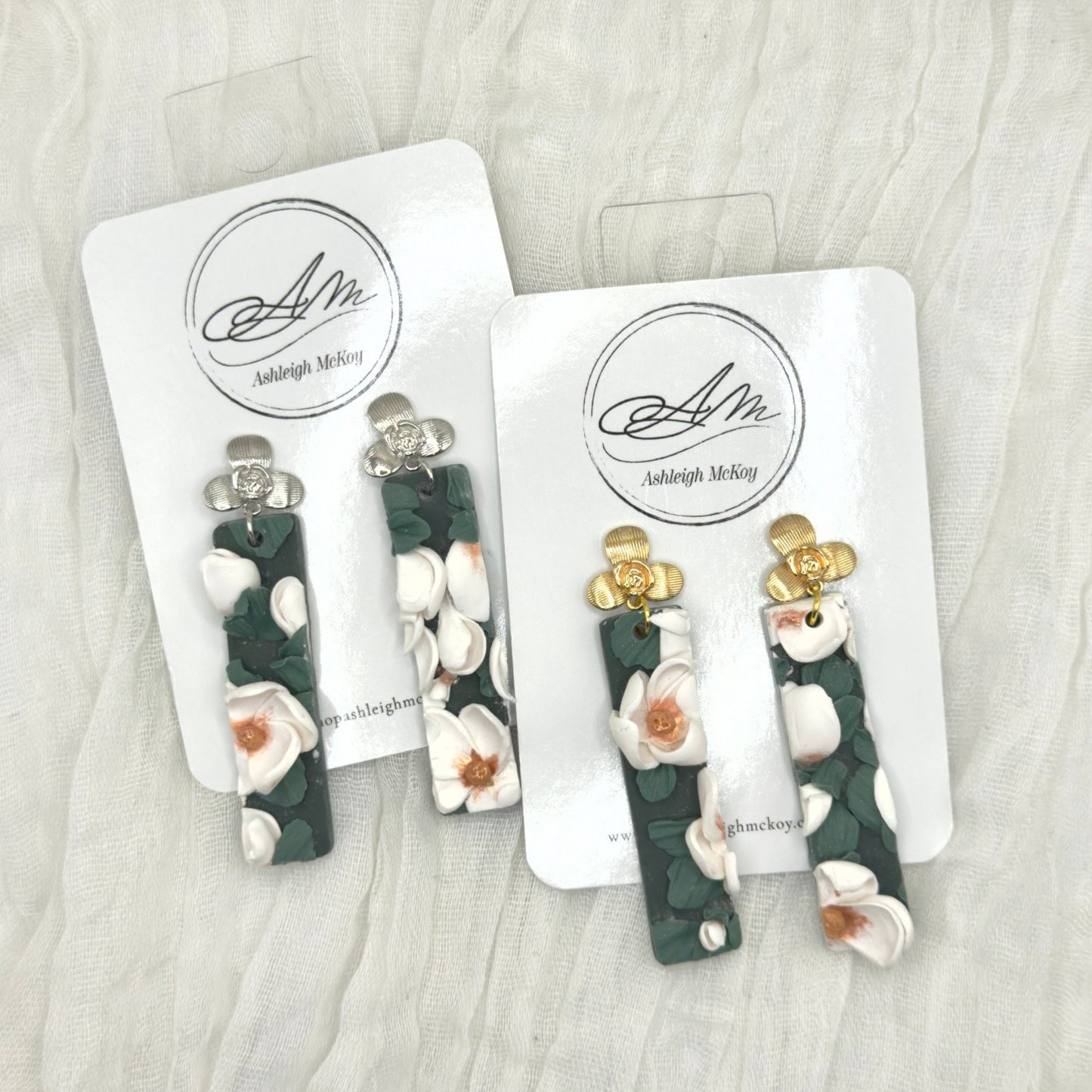 Wild Magnolia Earrings - Ashleigh McKoy
