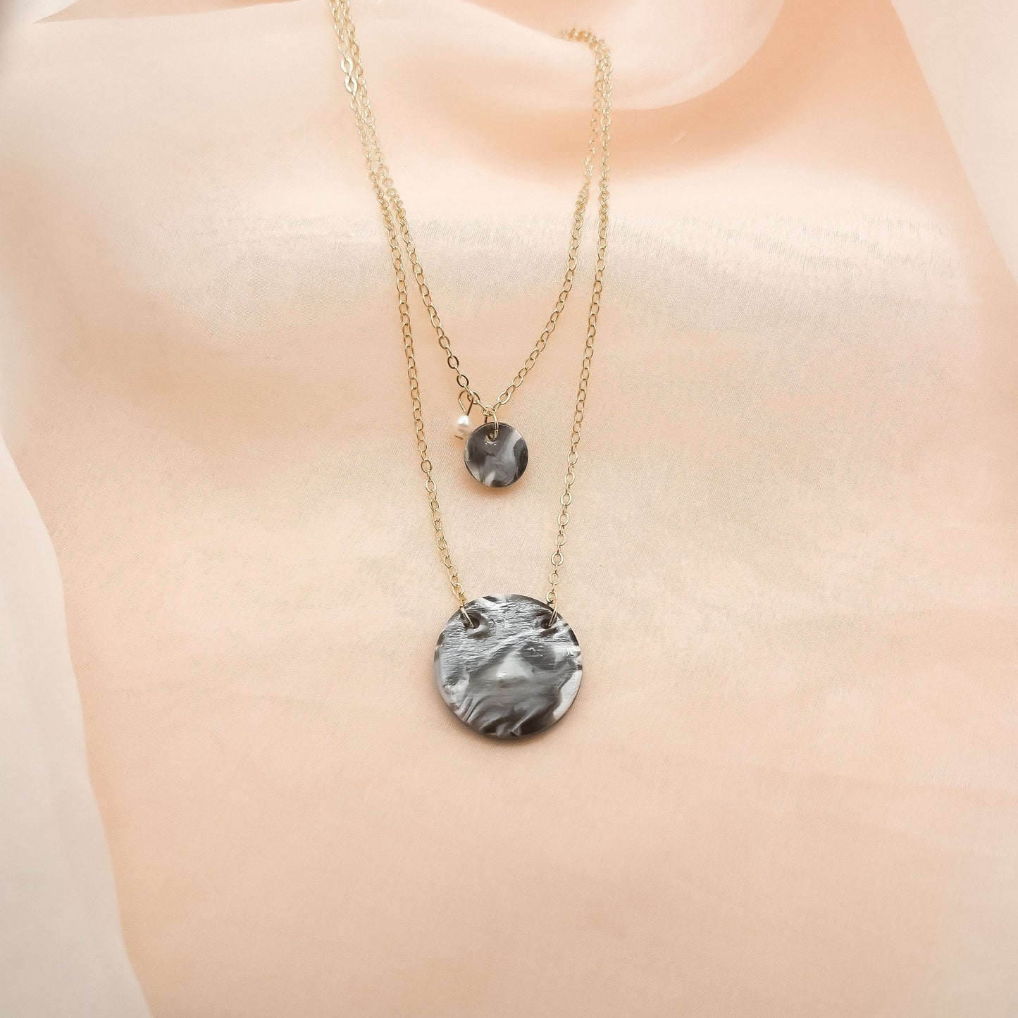 Large Marble Necklace - Ashleigh McKoy