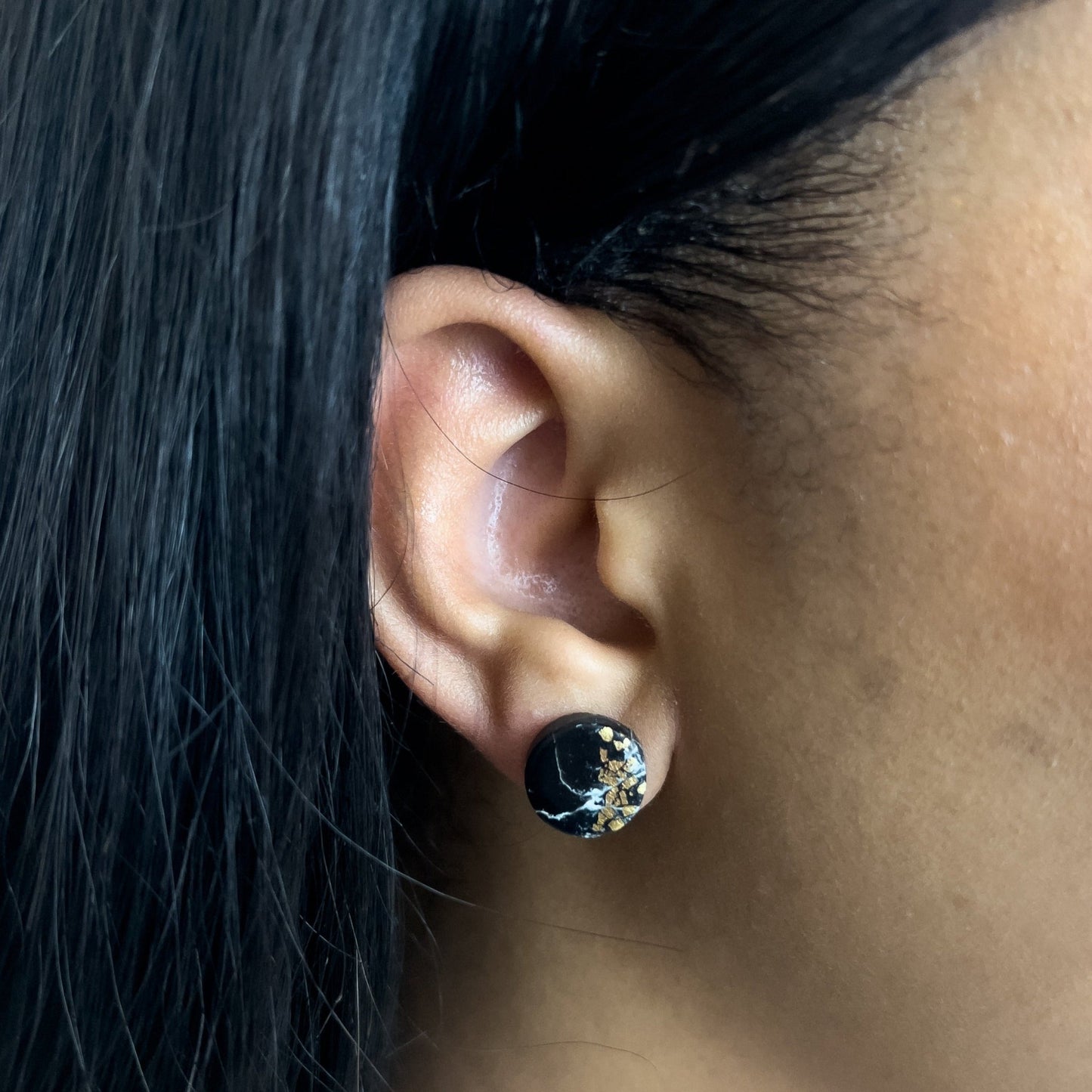 Small Marble Studs - Ashleigh McKoy