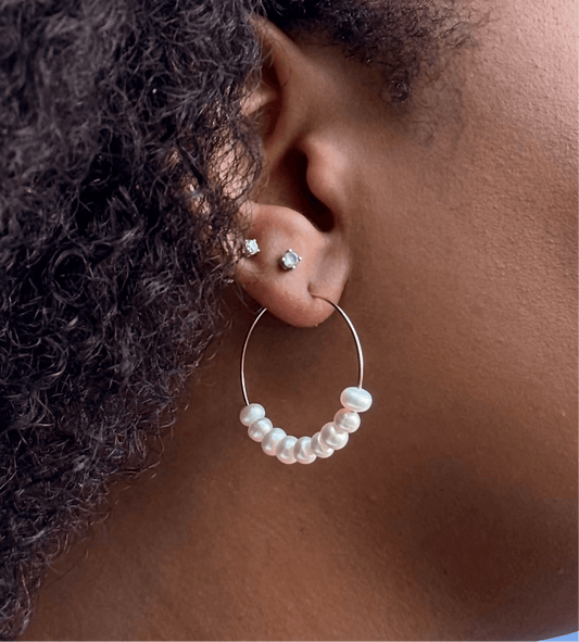 Pearl Hoops